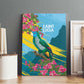 Saint Lucia Afro Canvas Wall Art Tropical Vibes