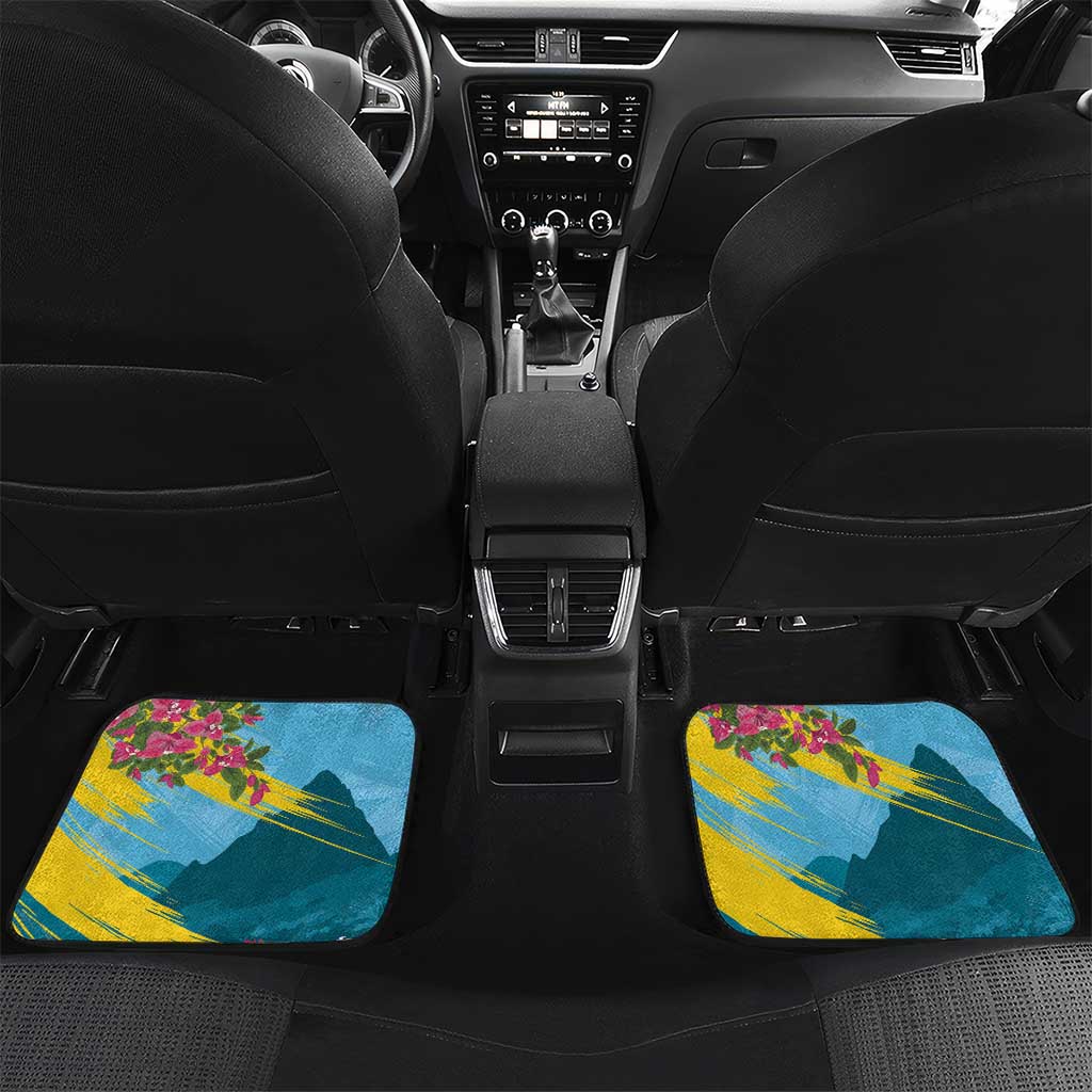 Saint Lucia Afro Car Mats Tropical Vibes