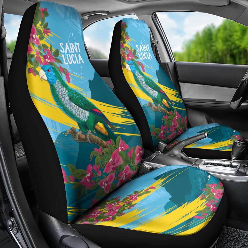 Saint Lucia Afro Car Seat Cover Tropical Vibes