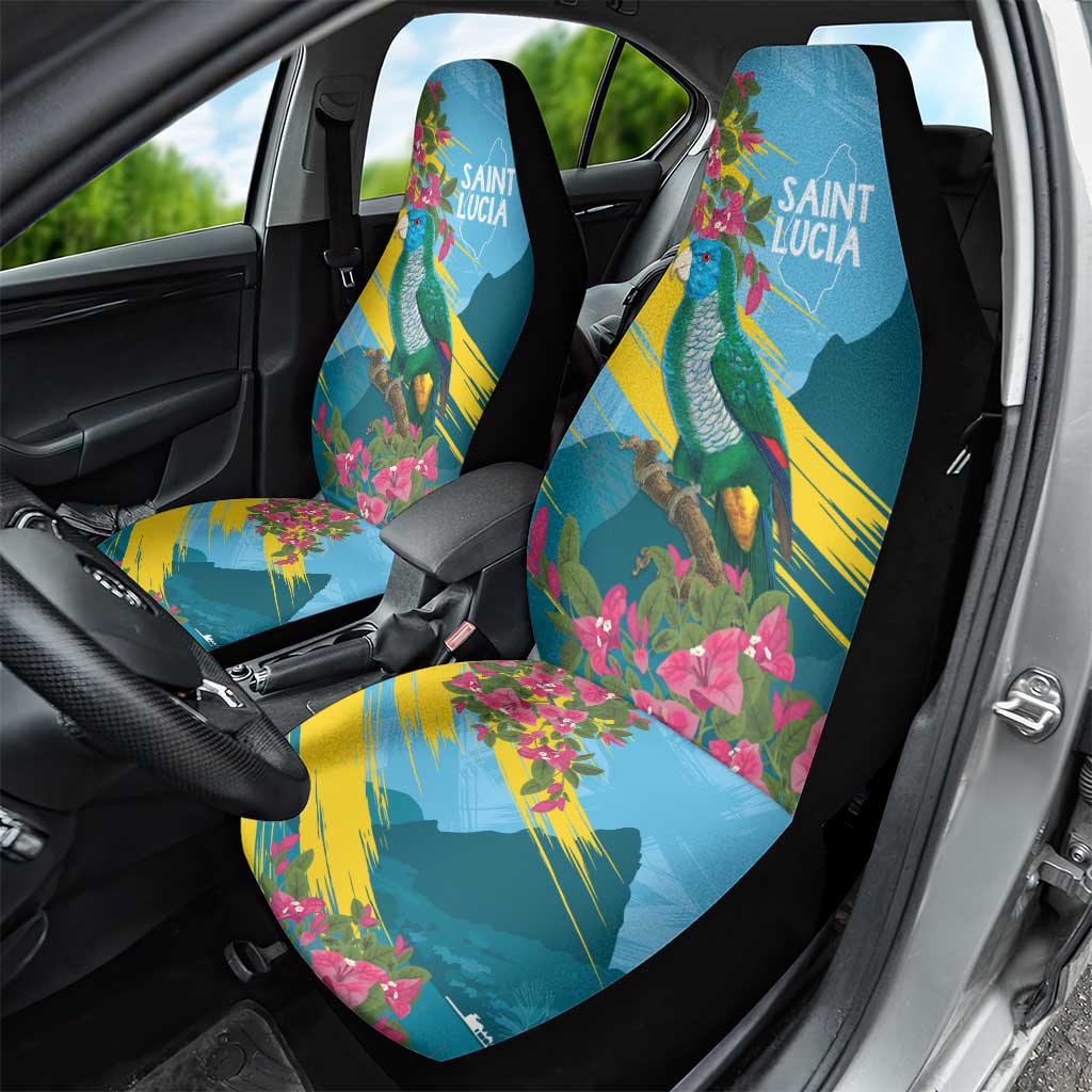 Saint Lucia Afro Car Seat Cover Tropical Vibes
