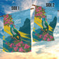 Saint Lucia Afro Garden Flag Tropical Vibes