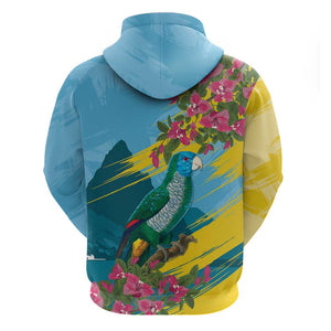 Saint Lucia Afro Hoodie Tropical Vibes