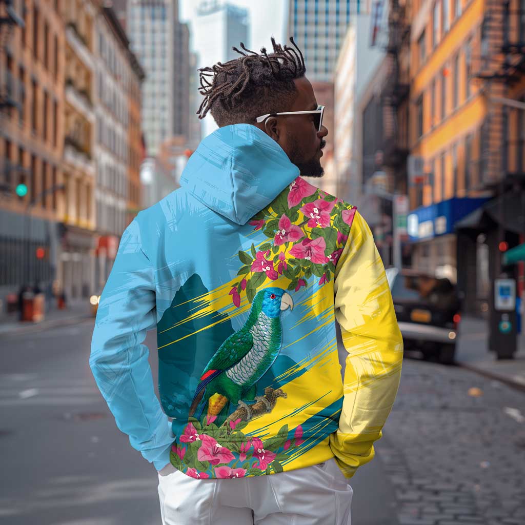 Saint Lucia Afro Hoodie Tropical Vibes
