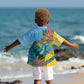 Saint Lucia Afro Kid Hawaiian Shirt Tropical Vibes