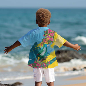 Saint Lucia Afro Kid Hawaiian Shirt Tropical Vibes