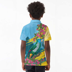 Saint Lucia Afro Kid Polo Shirt Tropical Vibes