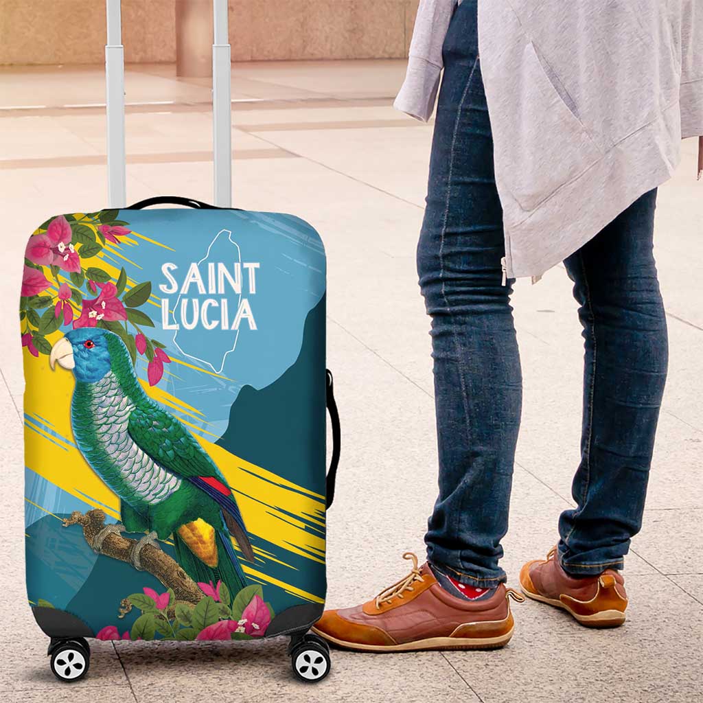 Saint Lucia Afro Luggage Cover Tropical Vibes