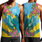 Saint Lucia Afro Men Tank Top Tropical Vibes