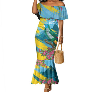 Saint Lucia Afro Mermaid Dress Tropical Vibes