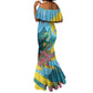 Saint Lucia Afro Mermaid Dress Tropical Vibes