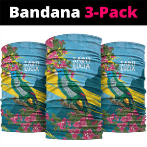 Saint Lucia Afro Neck Gaiter Tropical Vibes LT7