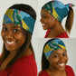Saint Lucia Afro Neck Gaiter Tropical Vibes LT7