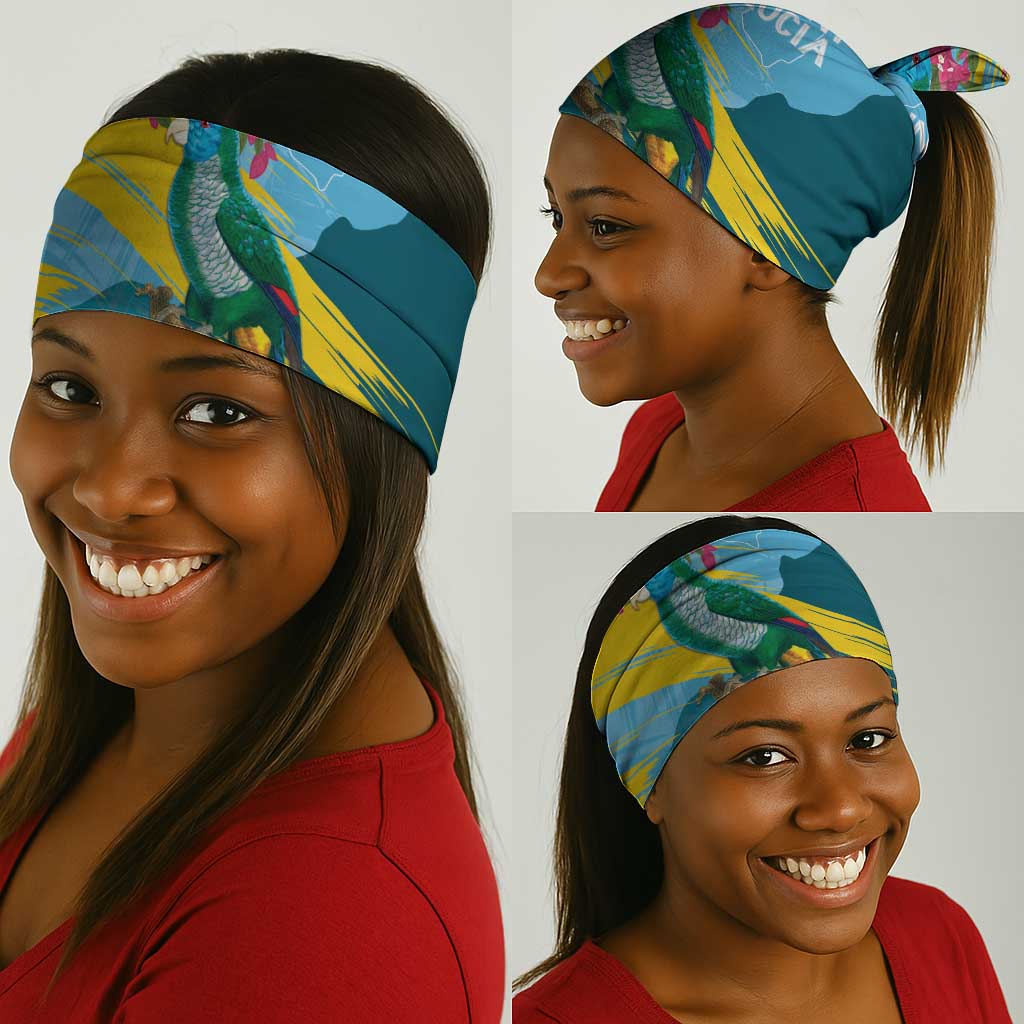 Saint Lucia Afro Neck Gaiter Tropical Vibes LT7