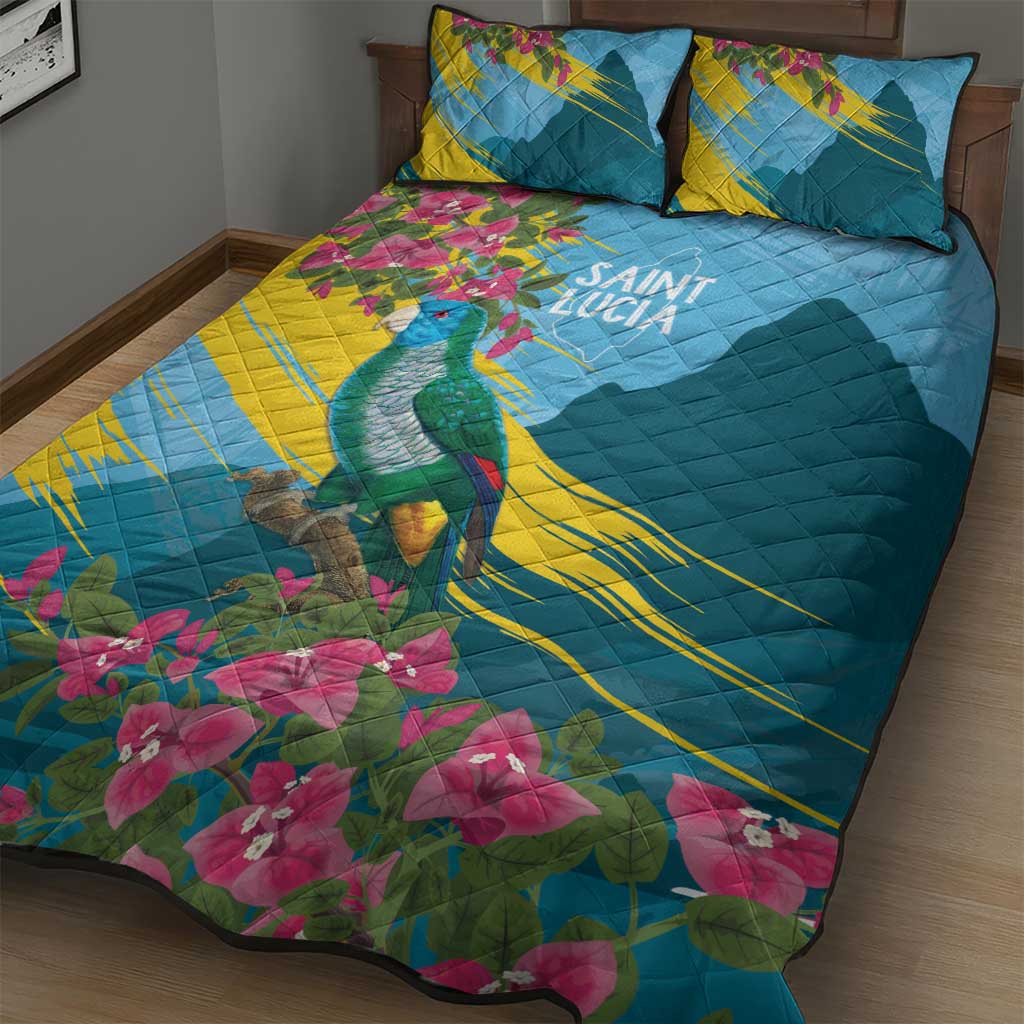 Saint Lucia Afro Quilt Bed Set Tropical Vibes
