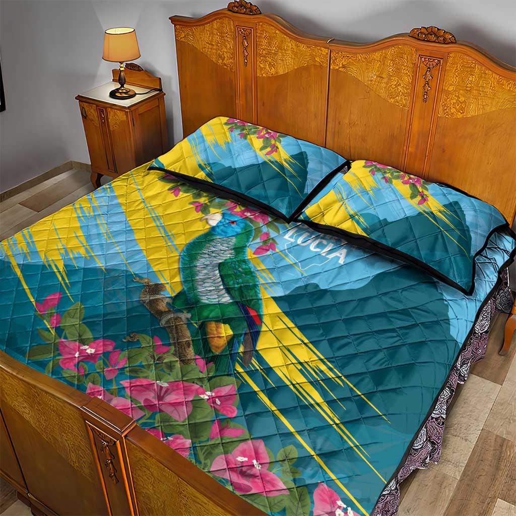 Saint Lucia Afro Quilt Bed Set Tropical Vibes