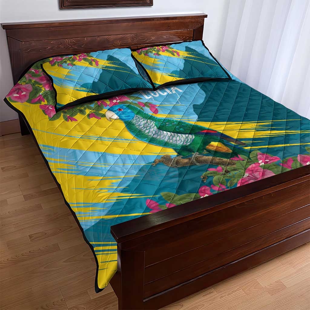 Saint Lucia Afro Quilt Bed Set Tropical Vibes