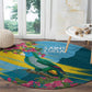 Saint Lucia Afro Round Carpet Tropical Vibes