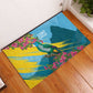Saint Lucia Afro Rubber Doormat Tropical Vibes