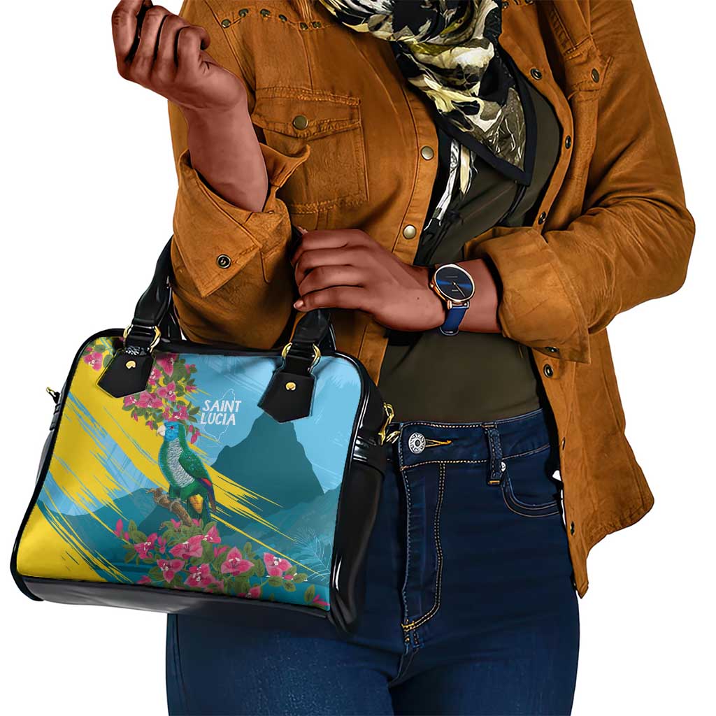 Saint Lucia Afro Shoulder Handbag Tropical Vibes