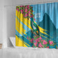 Saint Lucia Afro Shower Curtain Tropical Vibes