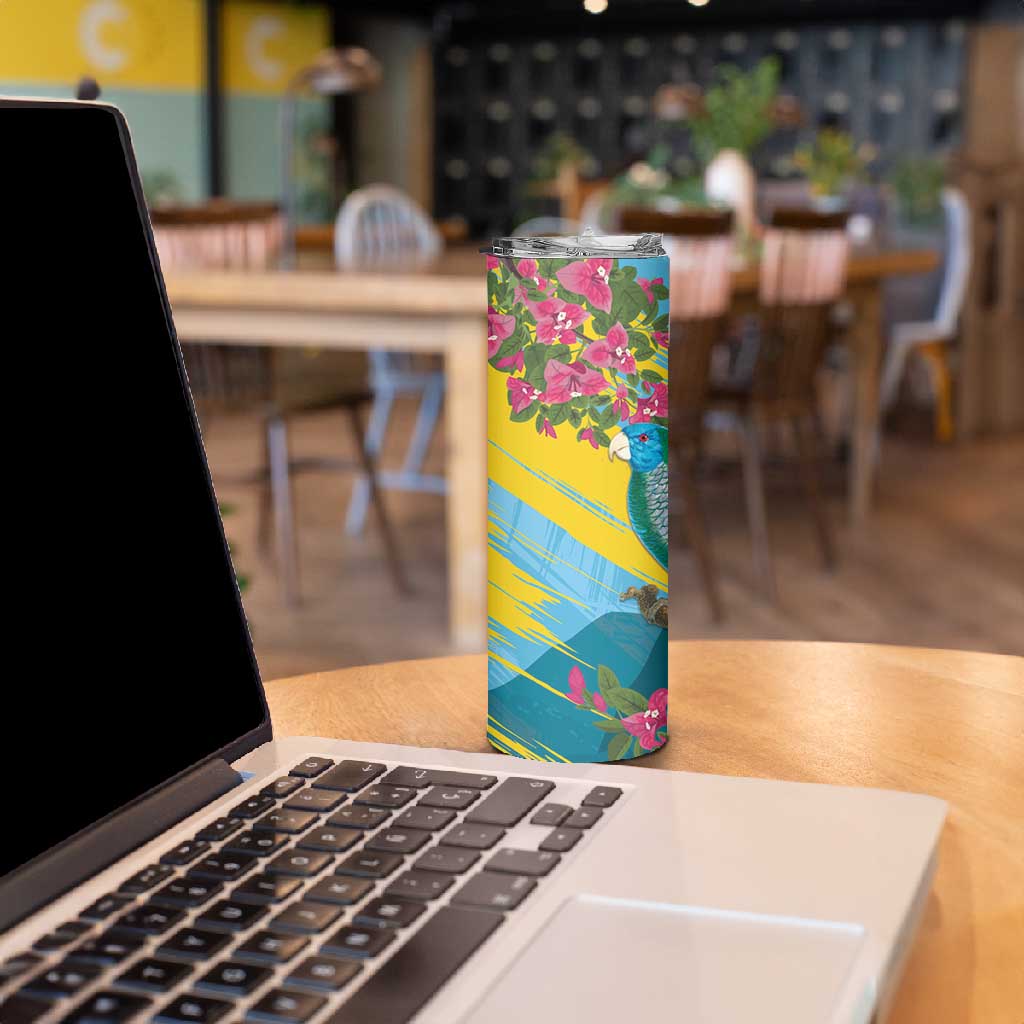Saint Lucia Afro Skinny Tumbler Tropical Vibes
