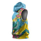 Saint Lucia Afro Sleeveless Hoodie Tropical Vibes - African Pride