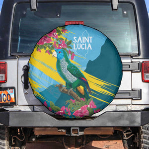 Saint Lucia Afro Spare Tire Cover Tropical Vibes