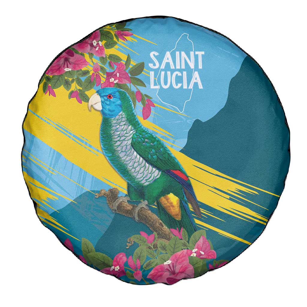 Saint Lucia Afro Spare Tire Cover Tropical Vibes