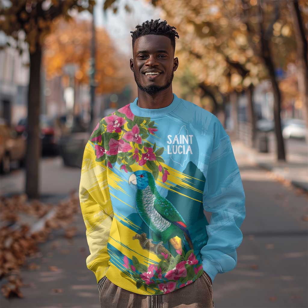 Saint Lucia Afro Sweatshirt Tropical Vibes
