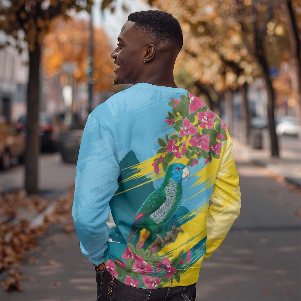 Saint Lucia Afro Sweatshirt Tropical Vibes