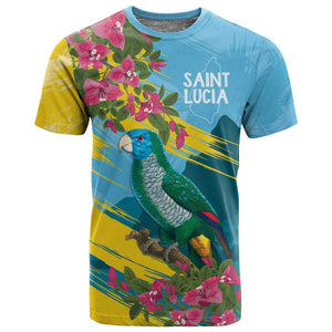 Saint Lucia Afro T shirt Tropical Vibes