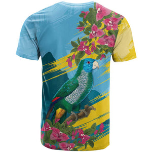 Saint Lucia Afro T shirt Tropical Vibes