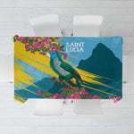 Saint Lucia Afro Tablecloth Tropical Vibes