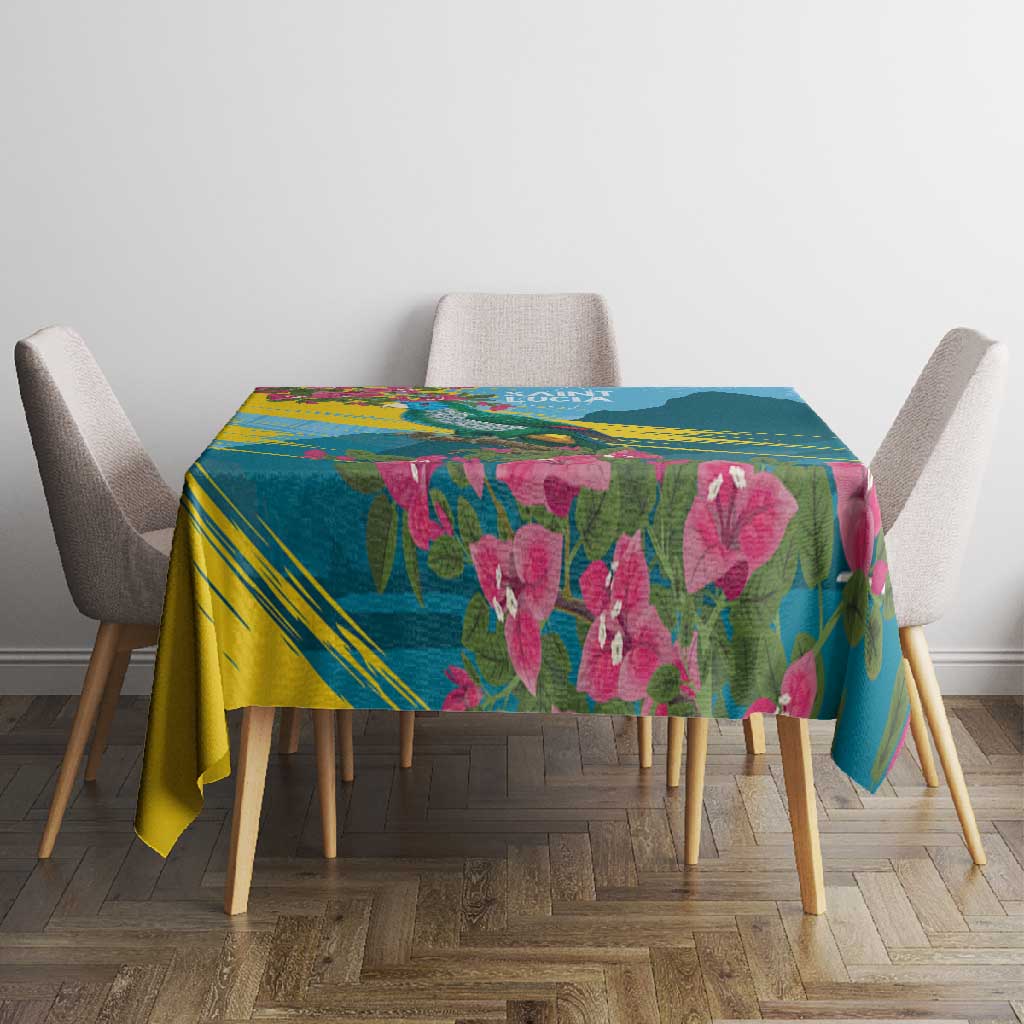 Saint Lucia Afro Tablecloth Tropical Vibes