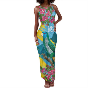 Saint Lucia Afro Tank Maxi Dress Tropical Vibes
