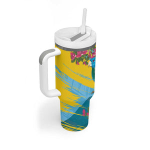 Saint Lucia Afro Tumbler With Handle Tropical Vibes