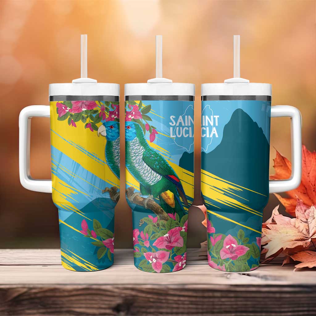 Saint Lucia Afro Tumbler With Handle Tropical Vibes