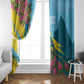 Saint Lucia Afro Window Curtain Tropical Vibes