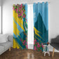 Saint Lucia Afro Window Curtain Tropical Vibes