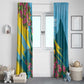 Saint Lucia Afro Window Curtain Tropical Vibes