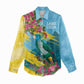 Saint Lucia Afro Women Casual Shirt Tropical Vibes