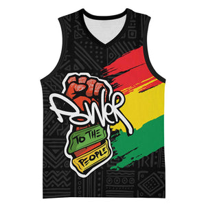 Juneteenth Basketball Jersey Power To The People - African Pride