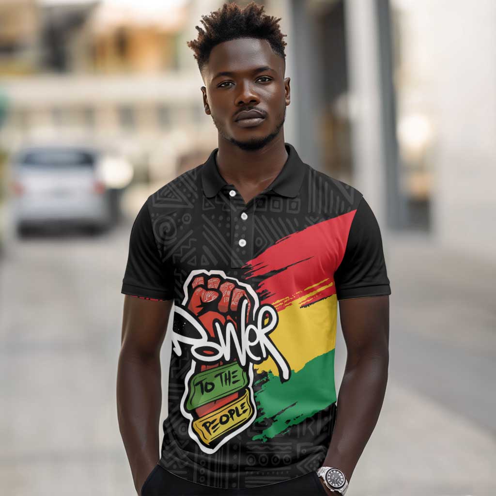 Juneteenth Polo Shirt Power To The People