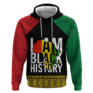 Juneteenth Hoodie Mix African Pattern - I Am Black History