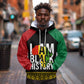Juneteenth Hoodie Mix African Pattern - I Am Black History