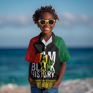 Juneteenth Kid Hawaiian Shirt Mix African Pattern - I Am Black History