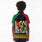 Juneteenth Kid Polo Shirt Mix African Pattern - I Am Black History
