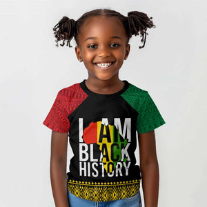Juneteenth Kid T shirt Mix African Pattern - I Am Black History