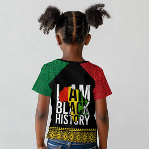 Juneteenth Kid T shirt Mix African Pattern - I Am Black History