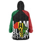 Juneteenth Kid Wearable Blanket Hoodie Mix African Pattern - I Am Black History